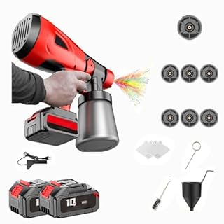 BebeXi masonry paint sprayer Paint sprayer features 7 nozzle sizes, 3 spray modes and 800ML removable container(Color:c)
