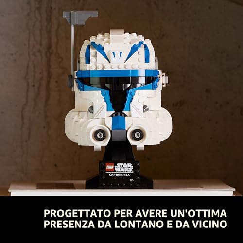 Star Wars 75349 - Set da costruzione con elmetto del Capitano Rex, modello da collezione The Clone Wars per adulti, memorabilia di Star Wars - Lego - Immagine 2