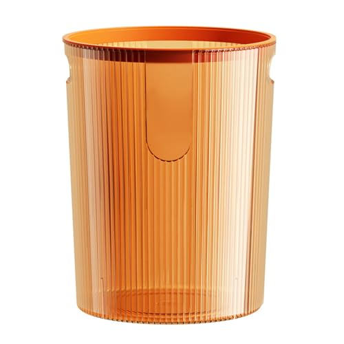 Jenngaoo Poubelle à Papier Ronde Transparente en Plastique, Corbeille Polyvalente pour Cuisine, Salle de Bain, Salon ou Bureau, Design Minimaliste et...