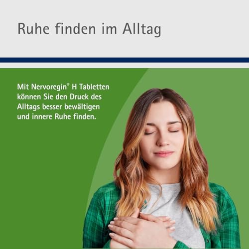 Nervoregin® H Tabletten - Natürliche Hilfe bei innerer Unruhe und Erschöpfung - für Erwachsene & Kinder - ohne Nebenwirkungen - 200 Tabletten