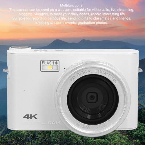 Cámara digital 4K, enfoque automático, zoom 18X, pantalla táctil 3 pulg. miniatura 5
