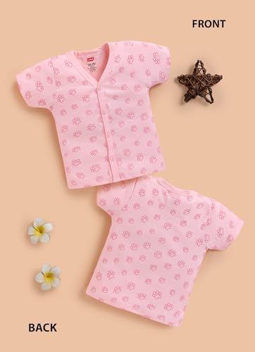 Image of LuvLap Baby Boys & Girls Regular Fit 100% Cotton Half Sleeve Jhabla Pack of 4