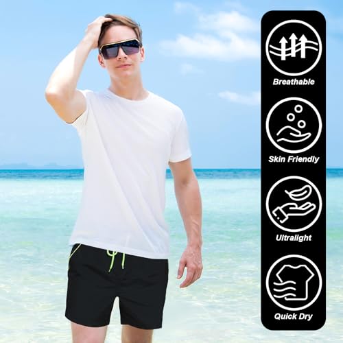 Mens Swim Trunks Men's Quick Dry Swim Shorts Swimming Trunks Bathing Suit Beach Shorts Swimwear with Mesh Liner3