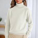 Turtleneck Sweater for Women Trendy Casual Long Sleeve Knit Pullover Chunky Warm Soft Fall Winter Fashion Clothes - Image 3