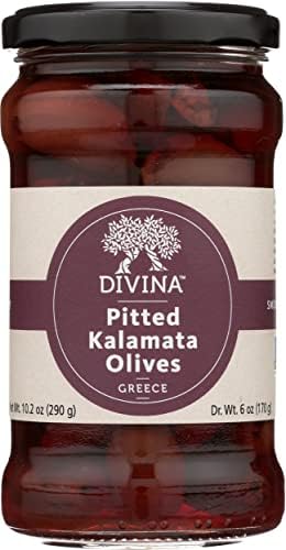DIVINA Pitted Kalamata Olives, 10.2 OZ