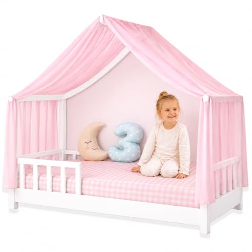 YellowNest Ciel de Lit Cabane - Décoration Toile de Lit pour Chambre d'enfant, 100% Polyester, Respirant et Lavable - Couleurs Variées - sans Produits...