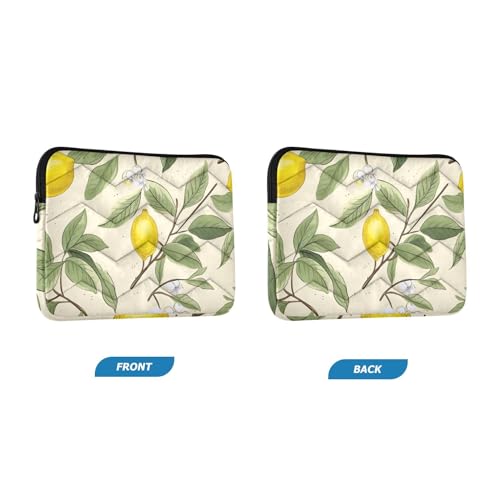 Funda Acuarela Limón Floral Amarilla para Laptop 13-14 Pulgadas miniatura 2