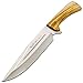 Muela Cuchillo Jabali JABALI-21 OL hoja de acero MoVa de 21 cm y empuñadura de madera de olivo para Caza, Pesca, Supervivencia y Bushcraft - Realizado en Ciudad Real