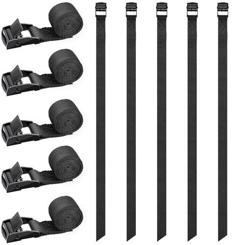 RIO Direct 10 Stück Spanngurt kurz 50cm, Spanngurte Fahrradträger,...