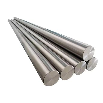 Grade 5 Titanium Rods, 10mm/0.394" Dia | 250mm / 9.853" Length | 10 Pieces, ASTM B348 Metal Axle Bar, TC4 Titanium Alloy Round Bar, GR5 Metal Solid Ti Rod