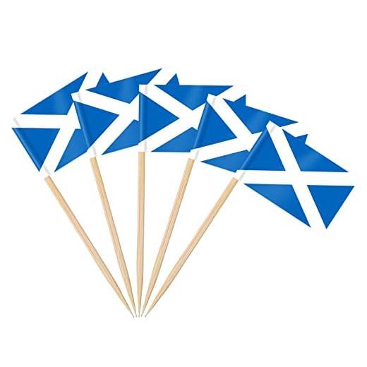 AhfuLife 100pcs Scotland Flags