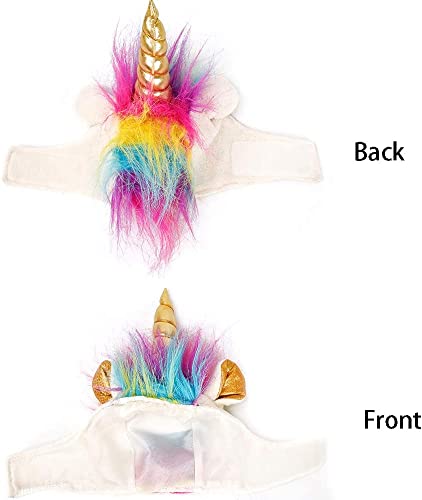 Delifur Dog Costume Pet Unicorn Hat For Cats And Small Dogs Puppy Accessory For Halloween Cosplay Mane Cap #TOP4