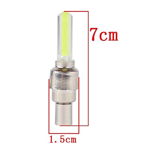 image for WIROJ Dkiigame 10 Pack of Led Flash Tyre Wheel Valve Cap Light for Bik