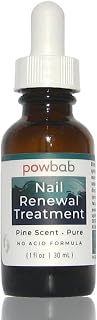 powbab Nail Renewal Treatment for Toenail. Pine Needle Scent, No Acid Formula. 100% Natural Solution Toenail Treatment Extra Strength for Foot and Nail. Natural Toe Nail Treatment - 1 oz