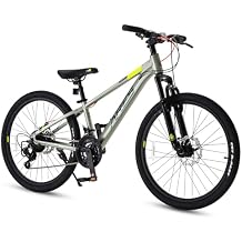 RoyalBaby Ares Kids Mountain Bike, Ultra-Light Aluminum 20 24 Inch Wheel, 7-Speed / 21-Speed Drivetrain, Hardtail Front Shock MTB Teens Bicycle Boys Girls 6-14 Years