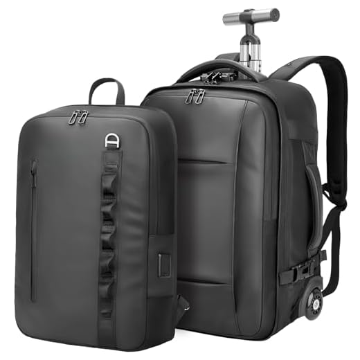How much luggage can you take on amtrak RoyalAnt 3-in-1 Travel Rolling Backpack