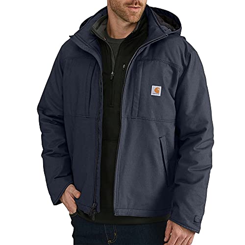 Carhartt Men's Full Swing Loose Fit Quick Duck Insulated Jacket-Navy-Small