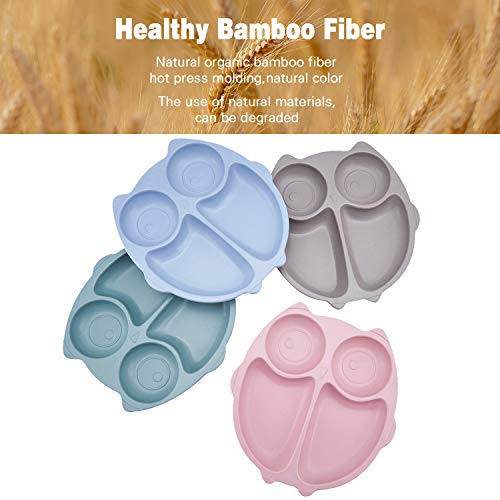 4pcs Kids Divided Plate, Divided Plates for kids, Non Toxic & Safe Divided