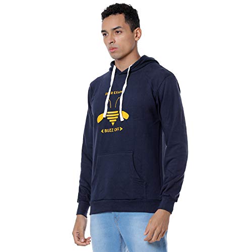 Image of CAHOOT Men Blue Printed Casual Sweatshirt