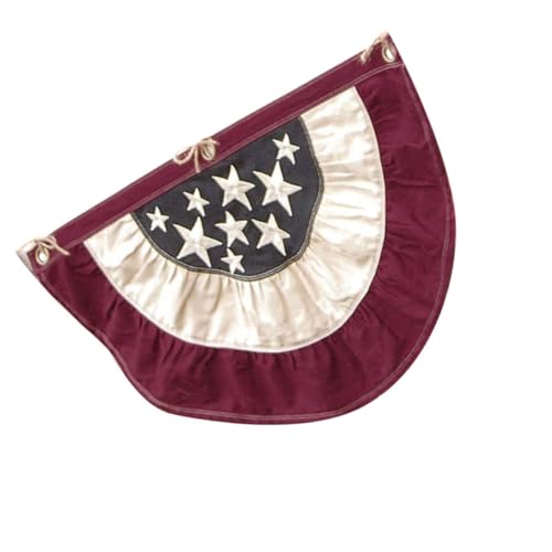 Drapeau américain plissé extérieur lot de 2 éventails Toddmomy - 2