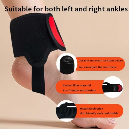 Faja térmica para tobillo con vibración, inalámbrica y recargable para calidez y relajación muscular, soporte térmico ajustable para tobillo para uso diario en casa u oficina miniatura 6