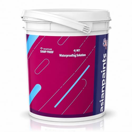 Image of Smart-Care Damp Proof Waterproofing Paint | Fiber-Reinforced Elastomeric Liquid Membrane for Terrace, Roof & Exterior Wall Leakage Protection (White) (4 Liters)