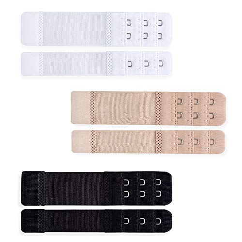Wskderliner 6 piezas Extensores de Sujetador Ganchos 2 (distancia 1,0 cm), Extensor...
