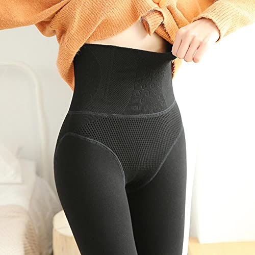 Leggings de velours dames compression haut de gamme noir épais