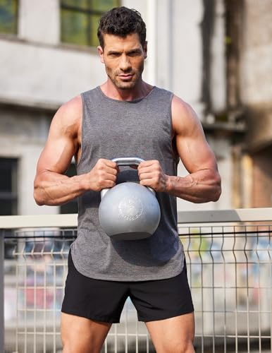 COOFANDY Men's 3 Pack Workout Tank Tops Sleeveless Gym Shirts Bodybuilding Fitness Muscle Tee Shirts4