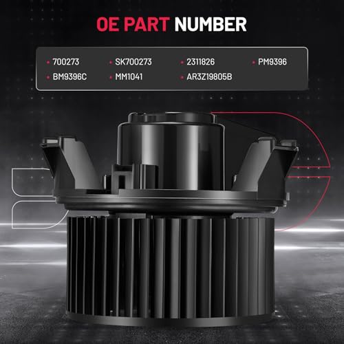 Image of BDFHYK AC Heater Blower Motor Fan 700273 Compatible with Mustang 2010 2011 2012 2013 2014,HVAC Blower Motor Assembly with Fan Cage Replacement for SK700273 2311826 PM9396 BM9396C MM1041 AR3Z19805B