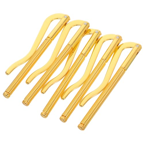 Warmhm Pinzas para Billetes Doradas de Aleación Resorte, Práctico Clip para Dinero Seguro y Reutilizable, Paquete de 5 Unidades para Hombre