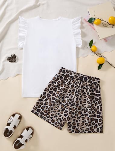 Image of Girls Summer Outfits Cute Sleeveless Top High Waisted Short Sets with Pockets Teen Girl Clothes Size 6-14 T