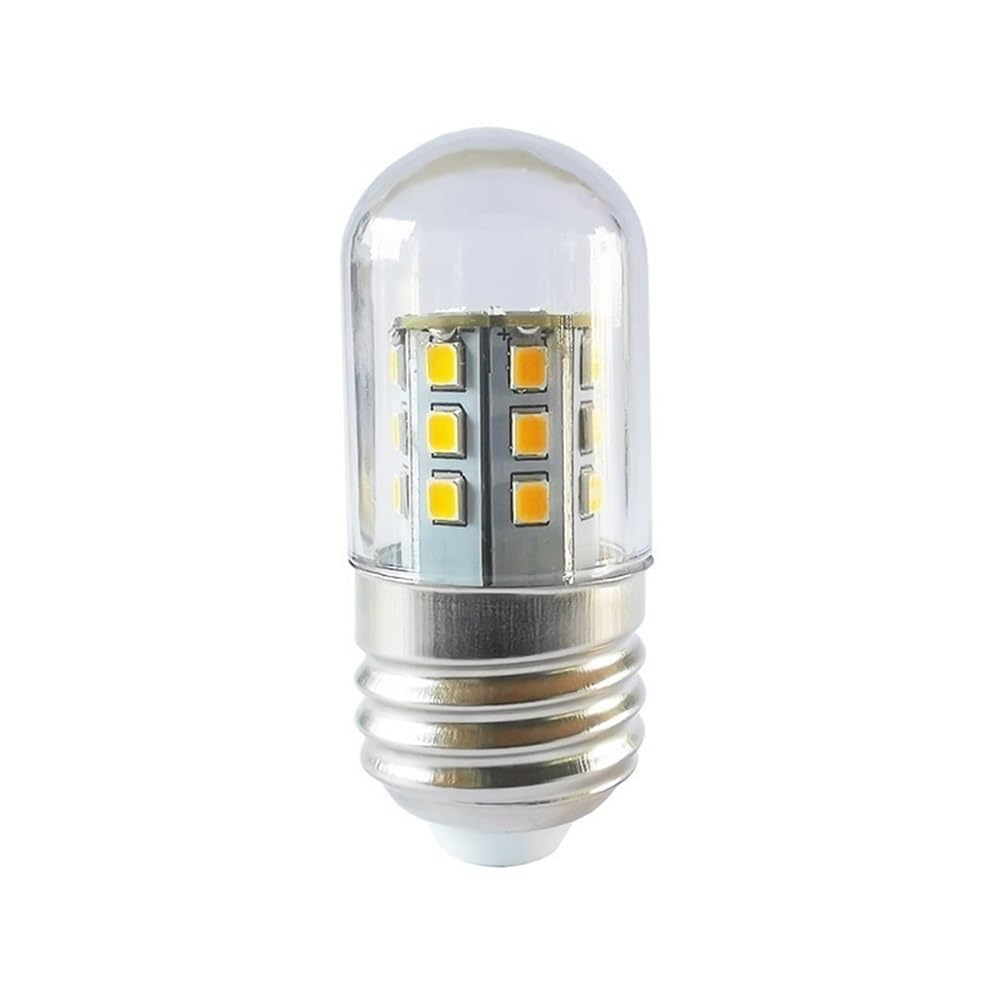 HHF Illuminazione Domestica, Confezione da 20 Mini lampadine LED a Mais, E12/E14/E17/B22/E27 AC85-285V 4W luci notturne di Cristallo(Cool White,E27 Long)