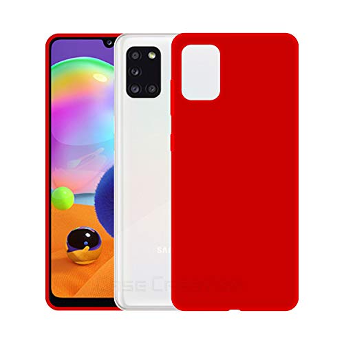 Image of Case Creation Luxurious og Series for Samsung a31 case Cover,Anti-Dirty Slim case Frosted Matte Cute Candy TPU Raised Bezel (Splash of Color) Back Cover for Samsung Galaxy a31 - Glamour red