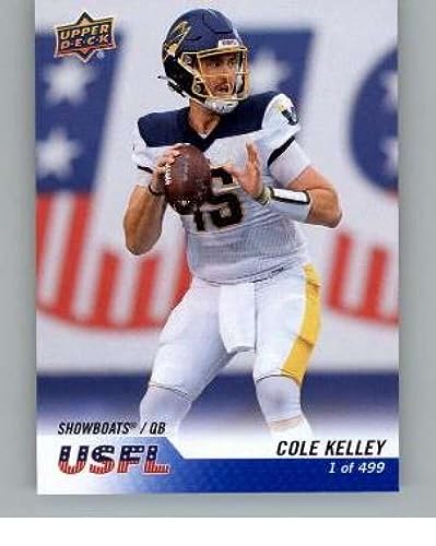 2023 Upper Deck USFL Box Set Blue #5 Cole Kelley Memphis Showboats NFL Football Card NM-MT