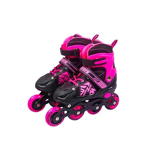 Patins Inline Unitoys Rosa Tamanho 34-37 (M)