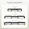 AMERIERGO Dual Monitor Stand Riser for 2 Monitors, Monitor Stand for Desk, Adjustable Computer Monitor Stand with 2 Slot, Multifunctional Desktop Organizer Stand for Laptop, PC, Computer, Printer #1