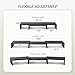 AMERIERGO Dual Monitor Stand Riser for 2 Monitors, Monitor Stand for Desk, Adjustable Computer Monitor Stand with 2 Slot, Multifunctional Desktop Organizer Stand for Laptop, PC, Computer, Printer