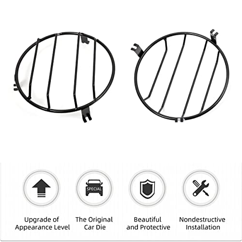 2pcs Metallo Anteriore Fari Protector Telaio Trim