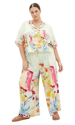 City Chic Women's Plus Size Pants - Mosaic