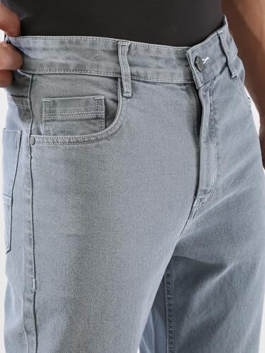 Image of Urbano Fashion Men's Straight Fit Washed Jeans Stretchable