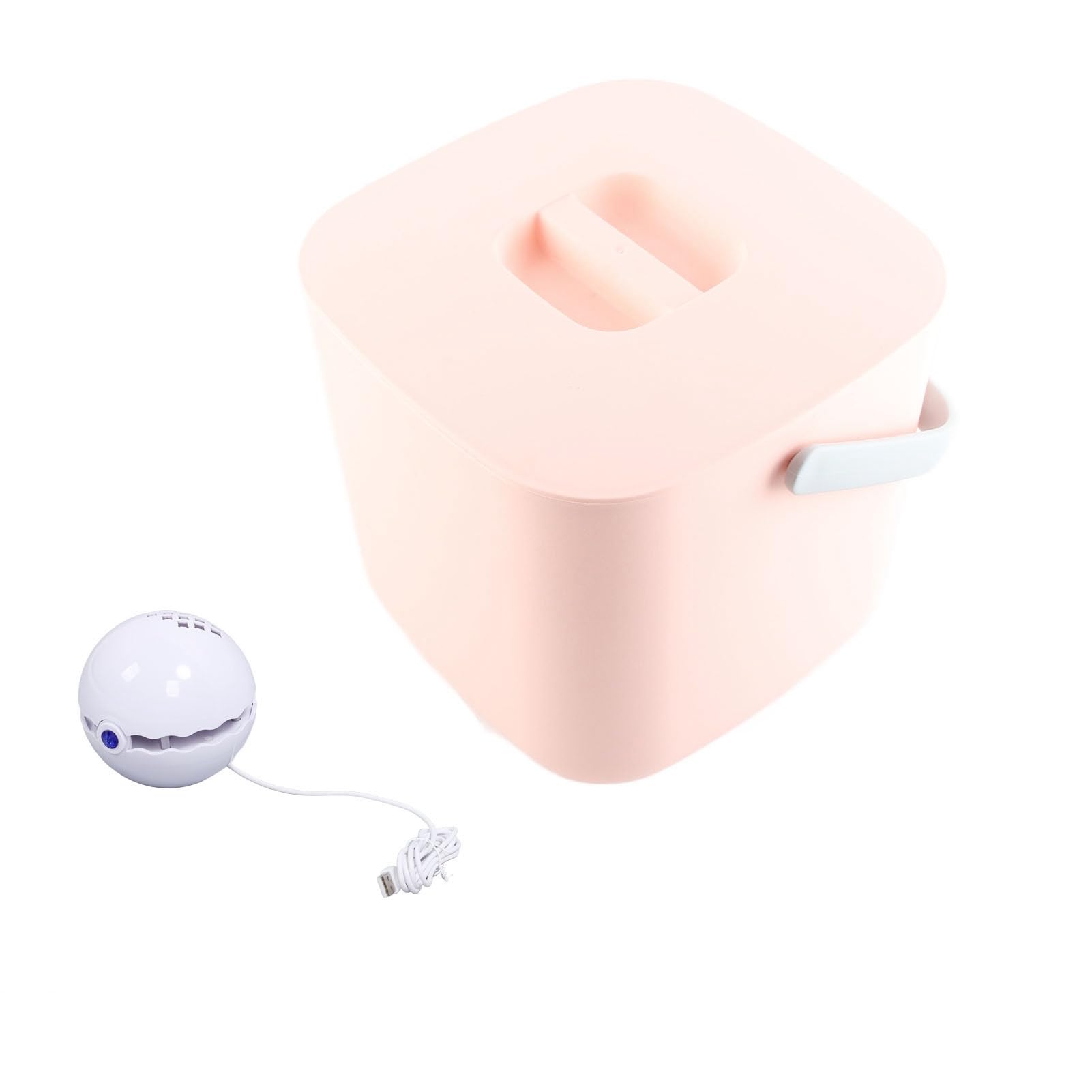 Mini Fregadero Lavavajillas Portátil Eficiente USB Lavavajillas para Cocina Casera, ABS+PC, Diseño Compacto (Cubo rosa)