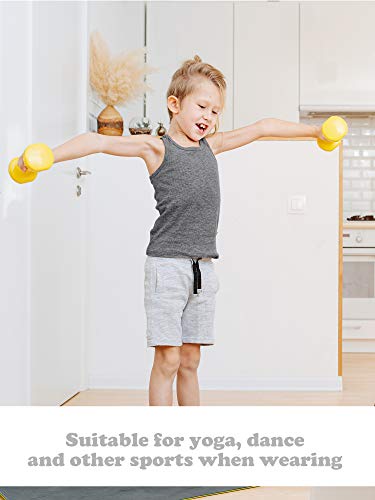 SATINIOR 4 Pieces Girls Dance Tank Tops Racerback Crop Tops Sleeveless Dance Clothes for Girls Gymnastics4