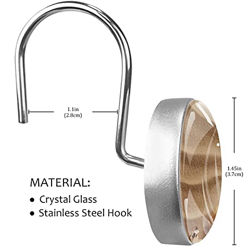 Crochets rideau de douche anti rouille pour bloquer les casses - 4