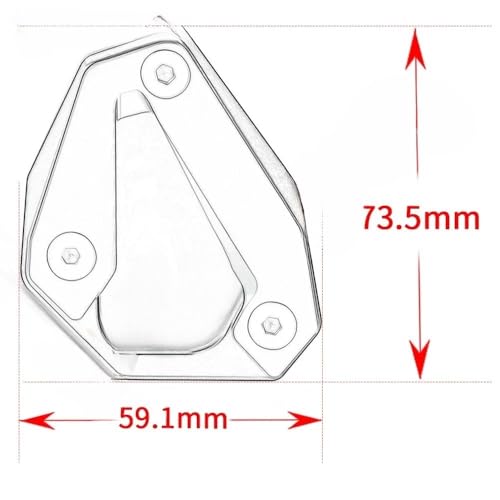Élargisseur de béquille Panigale 959 support en aluminium antidérapant