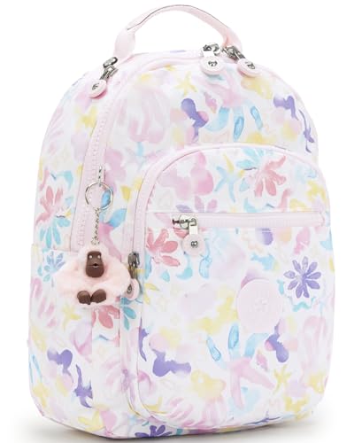 Image of Kipling Women's Seoul Small Bts Prt Tablet Backpack, Durable, Padded Shoulder Straps with Tablet Sleeve