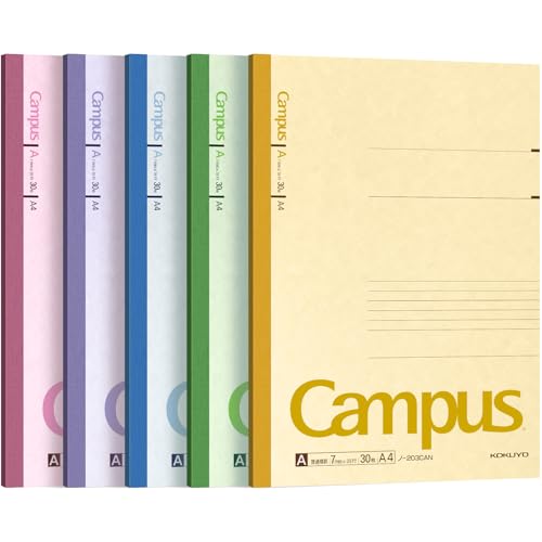 Cahier de notes ligné A4 KOKUYO, carnet d'écriture 30 feuilles pour fournitures de bureau