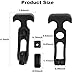 crenlux Rubber Flexible T-Handle Hasp Draw Latch for Farm Machinery, Construction Hoods, Off-Road Vehicles, Golf Carts, Coolers, Rubber Flexible T-Handle Hasp Draw Latch Replacement (4Pcs)