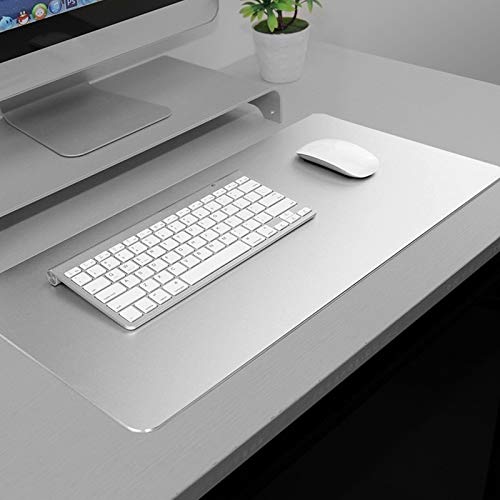 MDYHMC SKD ATT Aluminum Alloy Thick Metal Leather Non-slip Mat Desk Mouse Pad, Size : Large, 600x300mm