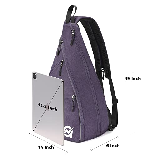 A11N Pickleball Bag, Reversible Crossbody Sling Bag/Backpack For Women Men, Lavender #TOP4
